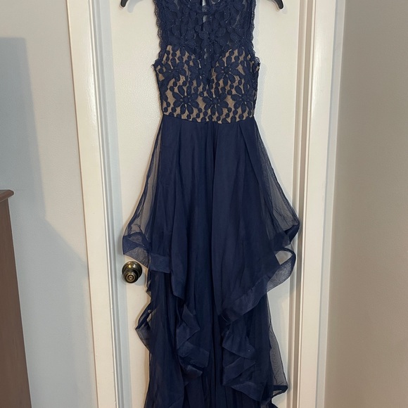 Windsor Navy Lace Prom Dress - Picture 1 of 4